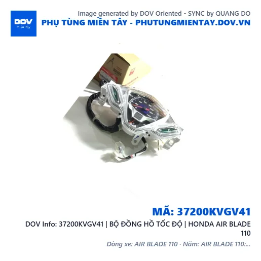 37200KVGV41 | BỘ ĐỒNG HỒ TỐC ĐỘ | HONDA AIR BLADE 110 — 37200KVGV41
