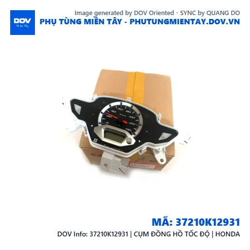 37210K12931 | CỤM ĐỒNG HỒ TỐC ĐỘ | HONDA  — 37210K12931