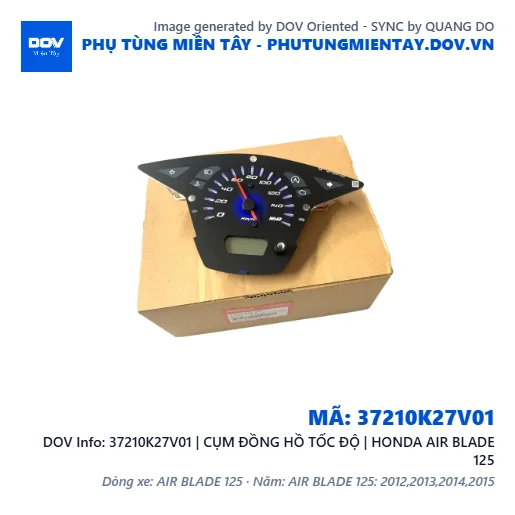 37210K27V01 | CỤM ĐỒNG HỒ TỐC ĐỘ | HONDA AIR BLADE 125 — 37210K27V01