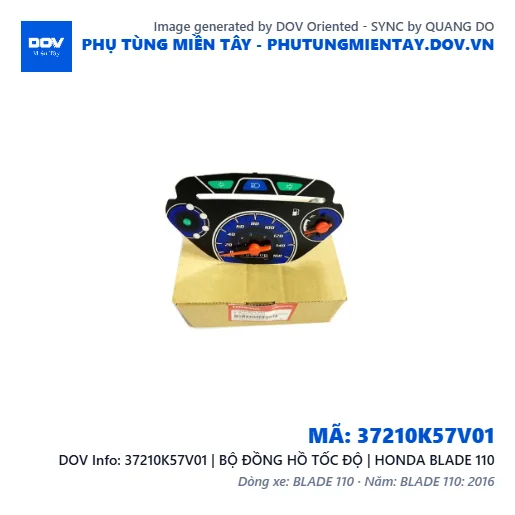 37210K57V01 | BỘ ĐỒNG HỒ TỐC ĐỘ | HONDA BLADE 110 — 37210K57V01