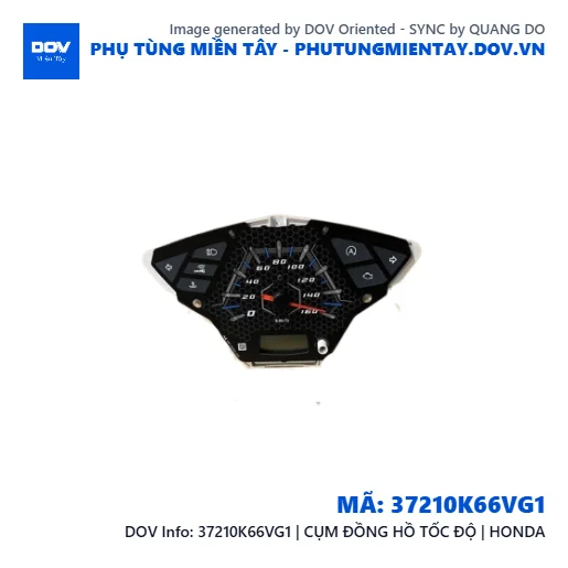 37210K66VG1 | CỤM ĐỒNG HỒ TỐC ĐỘ | HONDA — 37210K66VG1