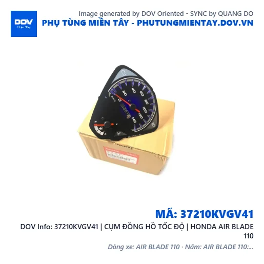 37210KVGV41 | CỤM ĐỒNG HỒ TỐC ĐỘ | HONDA AIR BLADE 110 — 37210KVGV41