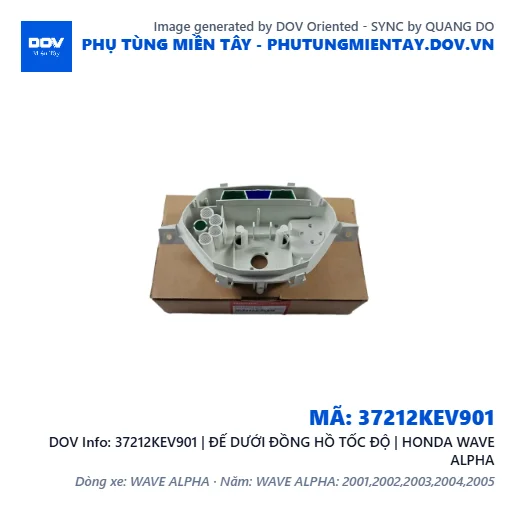 37212KEV901 | ĐẾ DƯỚI ĐỒNG HỒ TỐC ĐỘ | HONDA WAVE ALPHA — 37212KEV901