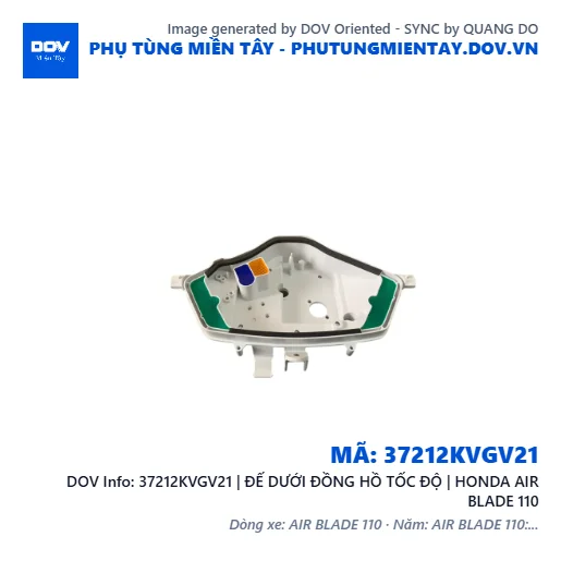 37212KVGV21 | ĐẾ DƯỚI ĐỒNG HỒ TỐC ĐỘ | HONDA AIR BLADE 110 — 37212KVGV21