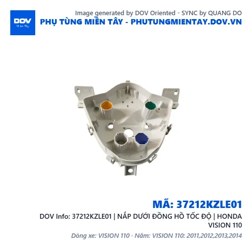 37212KZLE01 | NẮP DƯỚI ĐỒNG HỒ TỐC ĐỘ | HONDA VISION 110 — 37212KZLE01