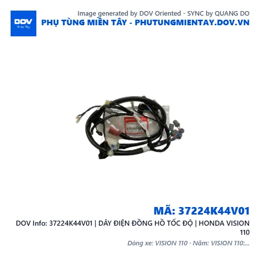 37224K44V01 | DÂY ĐIỆN ĐỒNG HỒ TỐC ĐỘ | HONDA VISION 110 — 37224K44V01