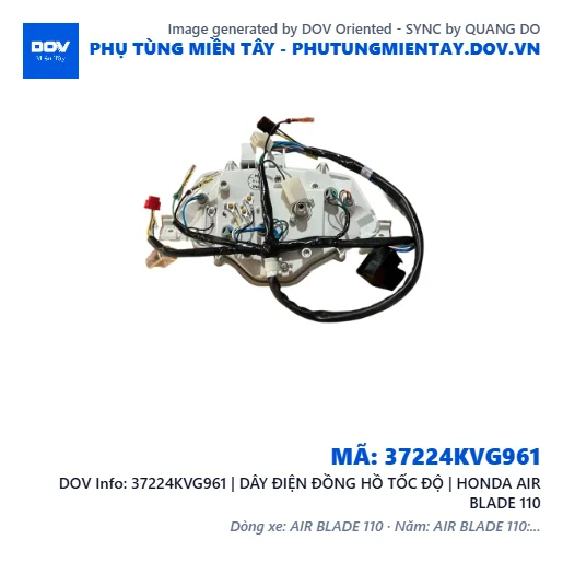 37224KVG961 | DÂY ĐIỆN ĐỒNG HỒ TỐC ĐỘ | HONDA AIR BLADE 110 — 37224KVG961