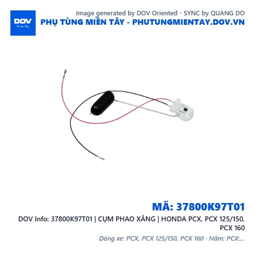 37800K97T01 | CỤM PHAO XĂNG | HONDA PCX, PCX 125/150, PCX 160 — 37800K97T01