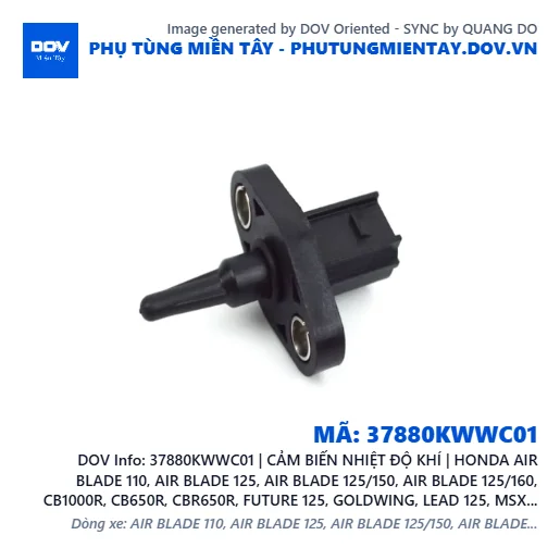 37880KWWC01 | CẢM BIẾN NHIỆT ĐỘ KHÍ | HONDA AIR BLADE 110, AIR BLADE 125, AIR BLADE 125/150, AIR BLADE 125/160, CB1000R, CB650R, CBR650R, FUTURE 125, GOLDWING, LEAD 125, MSX 125, PCX 160, REBEL 1100, SH MODE, VARIO 160, VISION 110, WAVE RSX 110 — 37880KWWC01