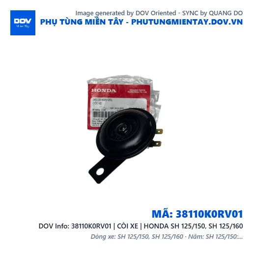 38110K0RV01 | CÒI XE | HONDA SH 125/150, SH 125/160 — 38110K0RV01