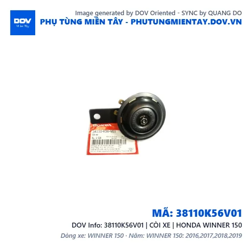38110K56V01 | CÒI XE | HONDA WINNER 150 — 38110K56V01