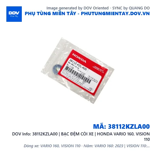 38112KZLA00 | BẠC ĐỆM CÒI XE | HONDA VARIO 160, VISION 110 — 38112KZLA00