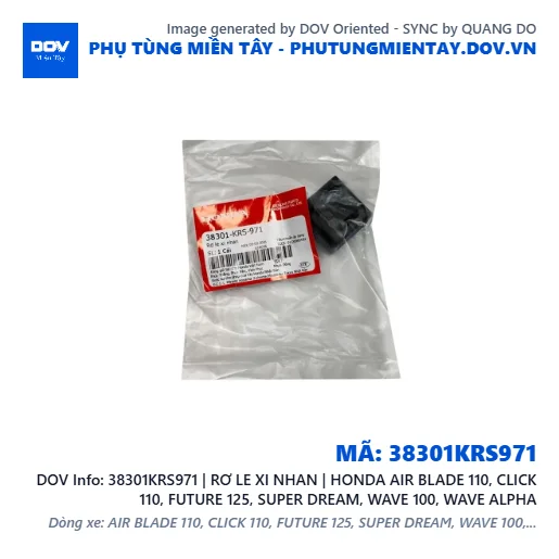 38301KRS971 | RƠ LE XI NHAN | HONDA AIR BLADE 110, CLICK 110, FUTURE 125, SUPER DREAM, WAVE 100, WAVE ALPHA — 38301KRS971