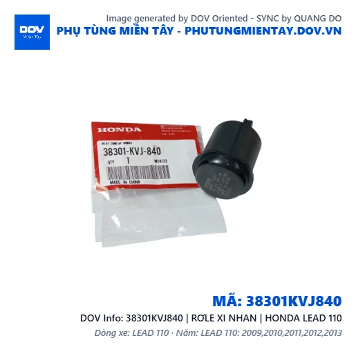 38301KVJ840 | RƠLE XI NHAN | HONDA LEAD 110 — 38301KVJ840