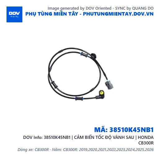 38510K45NB1 | CẢM BIẾN TỐC ĐỘ VÀNH SAU | HONDA CB300R — 38510K45NB1