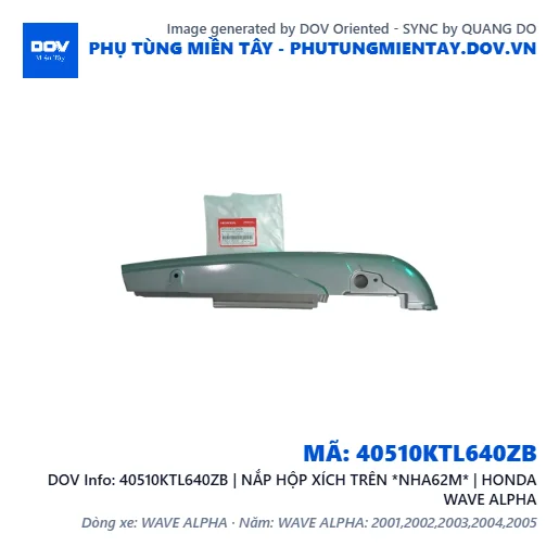 40510KTL640ZB | NẮP HỘP XÍCH TRÊN *NHA62M* | HONDA WAVE ALPHA — 40510KTL640ZB
