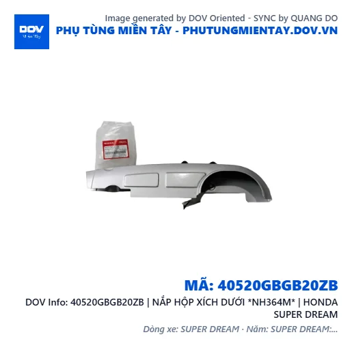 40520GBGB20ZB | NẮP HỘP XÍCH DƯỚI *NH364M* | HONDA SUPER DREAM — 40520GBGB20ZB