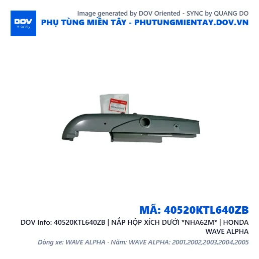 40520KTL640ZB | NẮP HỘP XÍCH DƯỚI *NHA62M* | HONDA WAVE ALPHA — 40520KTL640ZB