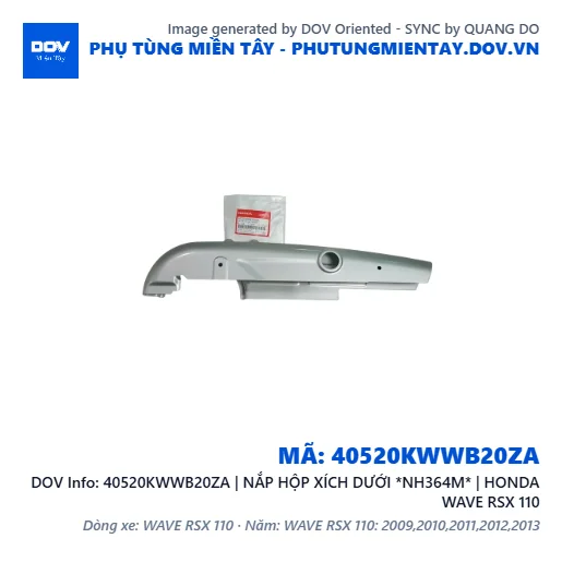 40520KWWB20ZA | NẮP HỘP XÍCH DƯỚI *NH364M* | HONDA WAVE RSX 110 — 40520KWWB20ZA