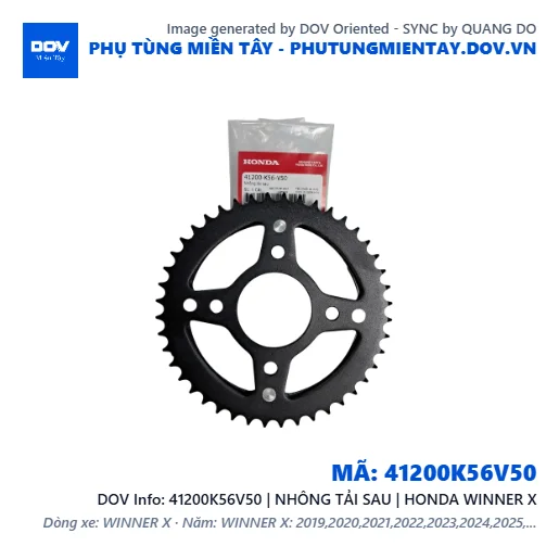 41200K56V50 | NHÔNG TẢI SAU | HONDA WINNER X — 41200K56V50