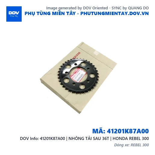 41201K87A00 | NHÔNG TẢI SAU 36T | HONDA REBEL 300 — 41201K87A00