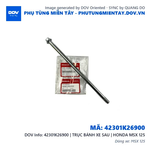 42301K26900 | TRỤC BÁNH XE SAU | HONDA MSX 125 — 42301K26900