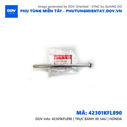 42301KFL890 | TRỤC BÁNH XE SAU | HONDA  — 42301KFL890