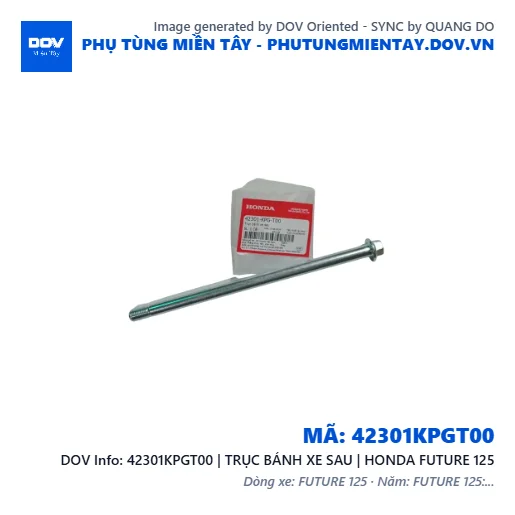 42301KPGT00 | TRỤC BÁNH XE SAU | HONDA FUTURE 125 — 42301KPGT00
