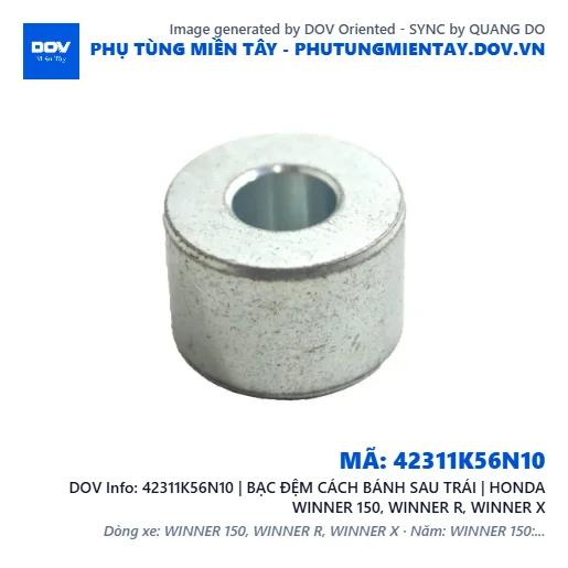 42311K56N10 | BẠC ĐỆM CÁCH BÁNH SAU TRÁI | HONDA WINNER 150, WINNER R, WINNER X — 42311K56N10