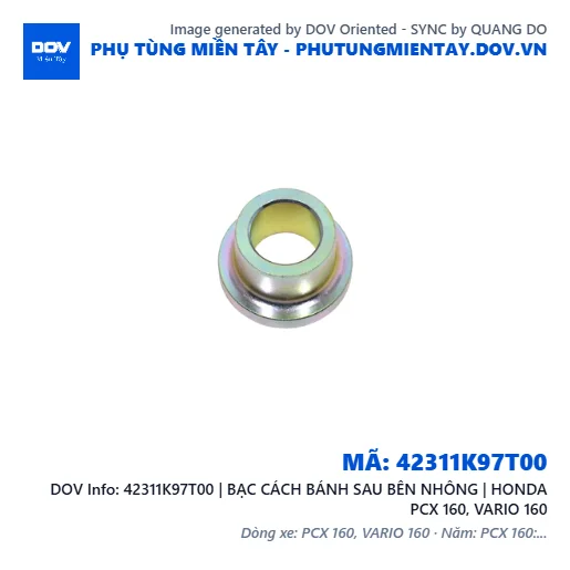 42311K97T00 | BẠC CÁCH BÁNH SAU BÊN NHÔNG | HONDA PCX 160, VARIO 160 — 42311K97T00