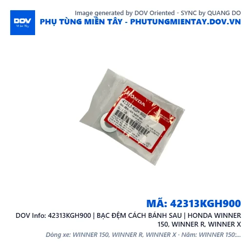 42313KGH900 | BẠC ĐỆM CÁCH BÁNH SAU | HONDA WINNER 150, WINNER R, WINNER X — 42313KGH900