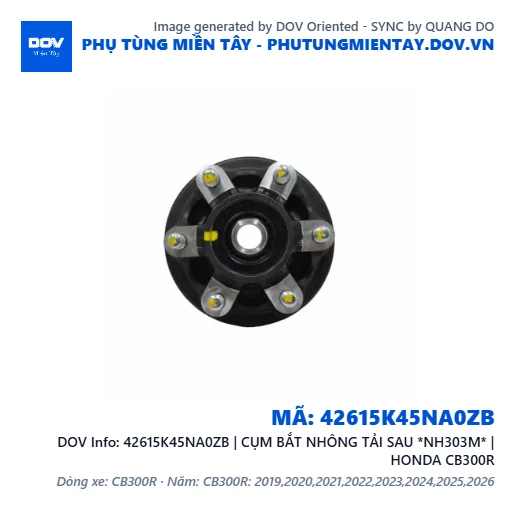 42615K45NA0ZB | CỤM BẮT NHÔNG TẢI SAU *NH303M* | HONDA CB300R — 42615K45NA0ZB