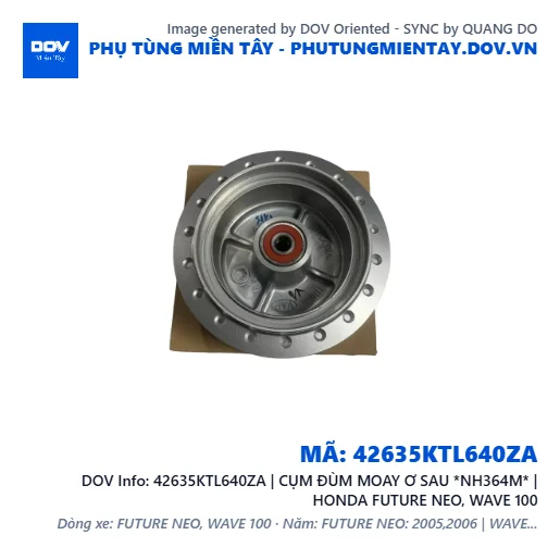 42635KTL640ZA | CỤM ĐÙM MOAY Ơ SAU *NH364M* | HONDA FUTURE NEO, WAVE 100 — 42635KTL640ZA