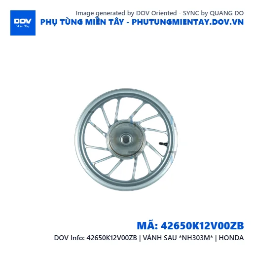 42650K12V00ZB | VÀNH SAU *NH303M* | HONDA — 42650K12V00ZB