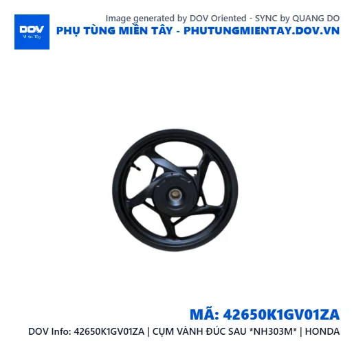 42650K1GV01ZA | CỤM VÀNH ĐÚC SAU *NH303M* | HONDA — 42650K1GV01ZA