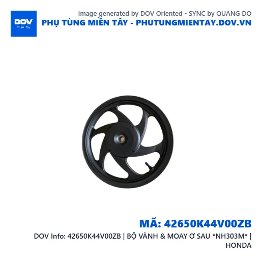 42650K44V00ZB | BỘ VÀNH & MOAY Ơ SAU *NH303M* | HONDA  — 42650K44V00ZB