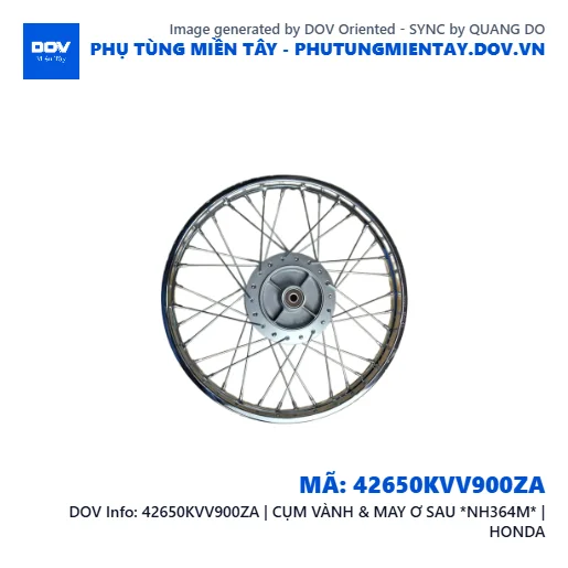 42650KVV900ZA | CỤM VÀNH & MAY Ơ SAU *NH364M* | HONDA  — 42650KVV900ZA