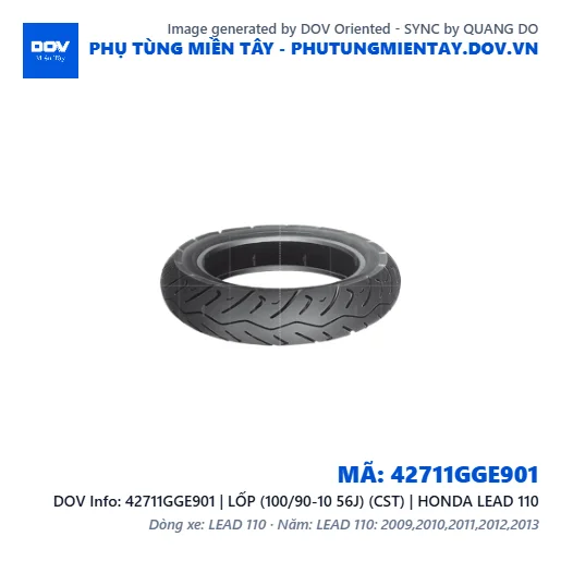 42711GGE901 | LỐP (100/90-10 56J) (CST) | HONDA LEAD 110 — 42711GGE901