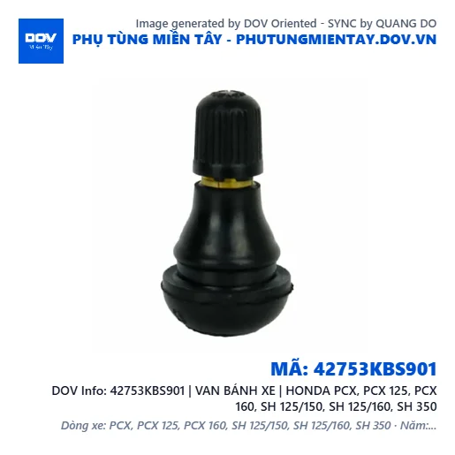 42753KBS901 | VAN BÁNH XE | HONDA PCX, PCX 125, PCX 160, SH 125/150, SH 125/160, SH 350 — 42753KBS901