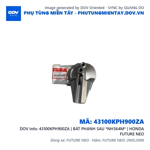 43100KPH900ZA | BÁT PHANH SAU *NH364M* | HONDA FUTURE NEO — 43100KPH900ZA