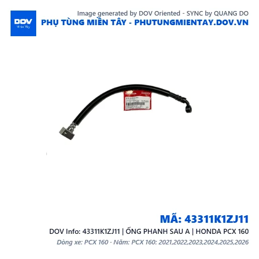 43311K1ZJ11 | ỐNG PHANH SAU A | HONDA PCX 160 — 43311K1ZJ11