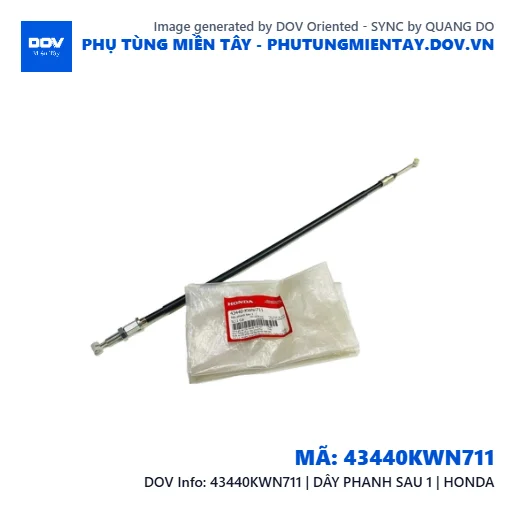 43440KWN711 | DÂY PHANH SAU 1 | HONDA  — 43440KWN711
