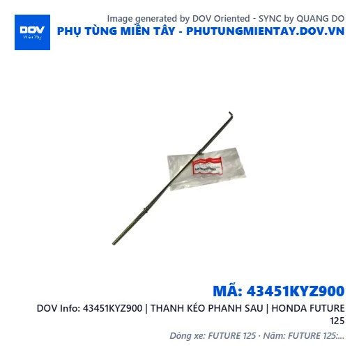 43451KYZ900 | THANH KÉO PHANH SAU | HONDA FUTURE 125 — 43451KYZ900