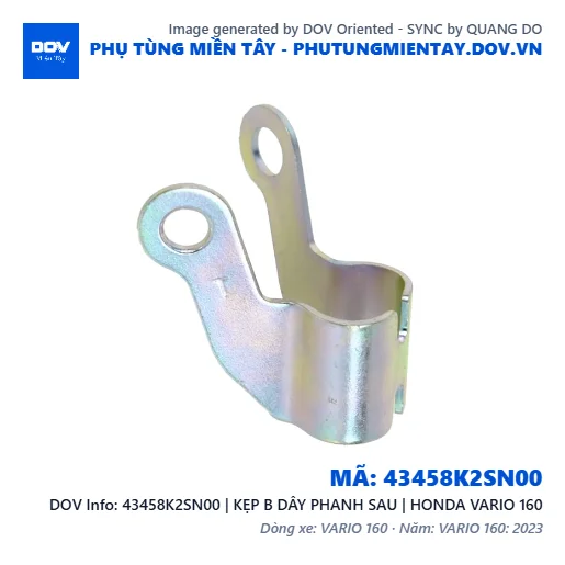 43458K2SN00 | KẸP B DÂY PHANH SAU | HONDA VARIO 160 — 43458K2SN00