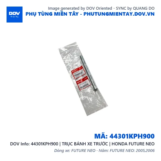 44301KPH900 | TRỤC BÁNH XE TRƯỚC | HONDA FUTURE NEO — 44301KPH900