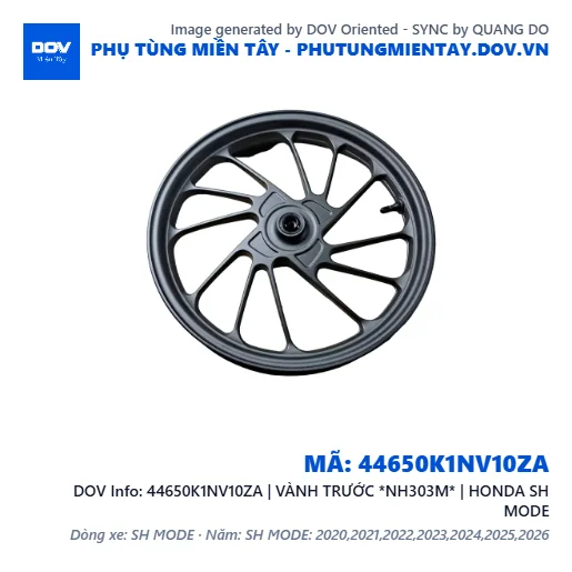 44650K1NV10ZA | VÀNH TRƯỚC *NH303M* | HONDA SH MODE — 44650K1NV10ZA