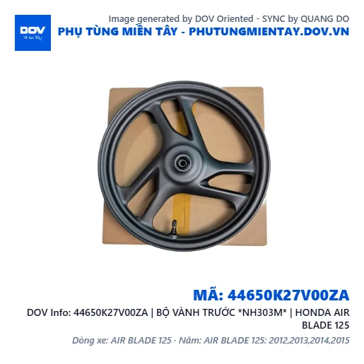 44650K27V00ZA | BỘ VÀNH TRƯỚC *NH303M* | HONDA AIR BLADE 125 — 44650K27V00ZA