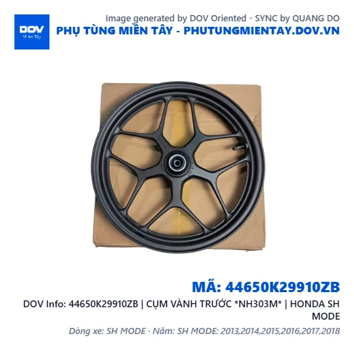 44650K29910ZB | CỤM VÀNH TRƯỚC *NH303M* | HONDA SH MODE — 44650K29910ZB