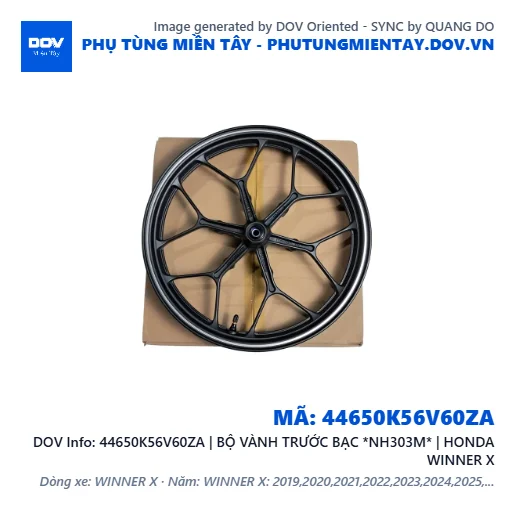 44650K56V60ZA | BỘ VÀNH TRƯỚC BẠC *NH303M* | HONDA WINNER X — 44650K56V60ZA