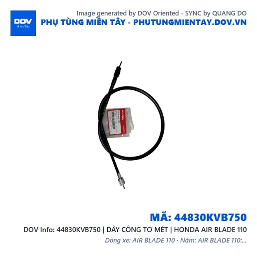 44830KVB750 | DÂY CÔNG TƠ MÉT | HONDA AIR BLADE 110 — 44830KVB750